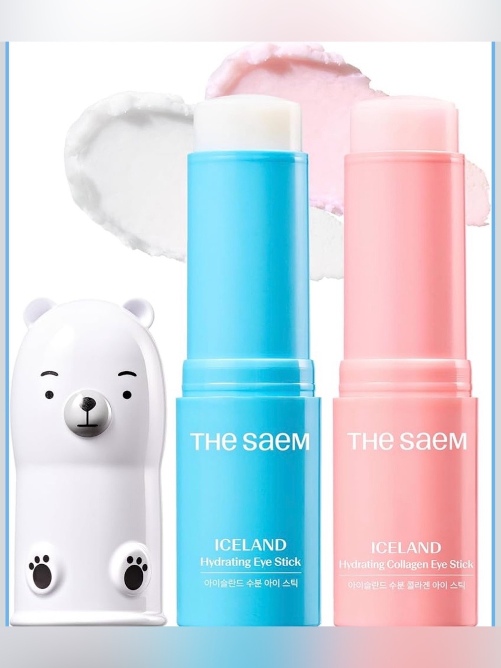 The Saem Iceland Eye Stick Duo Hydrating & Collagen NIB